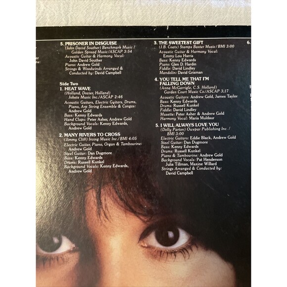 Linda Ronstadt Prisoner In Disguise 33RPM Asylum Records 1975 - Picture 6 of 15